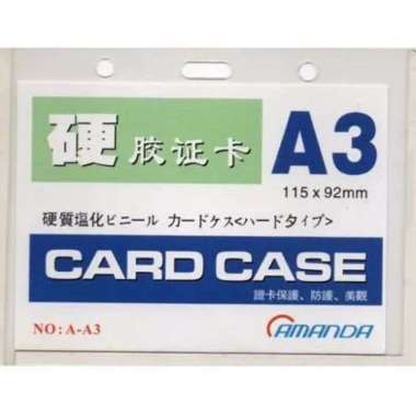 Plastik Bed ID Card Tebal/ Card Case A3 Melintang/ B3 Tegak B3 (Tegak)