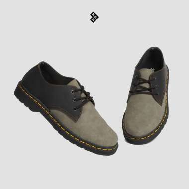 VERISH Sepatu Pria Formal Hitam Tali | SB KOBE GREY BLACK Size 42