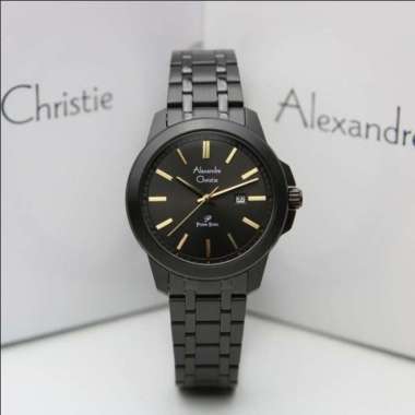 ALEXANDRE CHRISTIE AC 1017 AC1017 WANITA FULL BLACK ORIGINAL