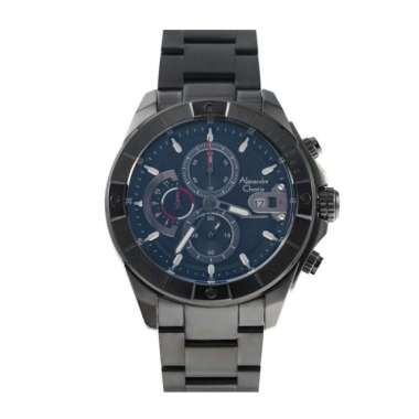 JAM TANGAN PRIA ALEXANDRE CHRISTIE AC 6631 / AC6631 RANTAI ORIGINAL FULL BLACK
