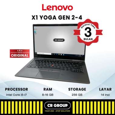 Laptop Lenovo ThinkPad X1 Yoga Gen 2-4 Intel Core i5 RAM 8-16 GB Stora 8GB/256GB - i7-8565U GEN 5