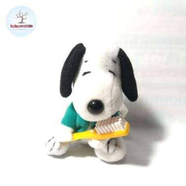 Boneka Snoopy Morning School Day Toothbrush Sikat Gigi Plush Doll Toys