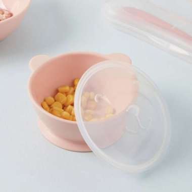 SILIPOT BEBE Silicone Baby Bear Bowl Set / Perlengkapan Makan Bayi Mint