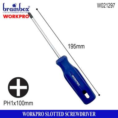 Workpro Obeng Screwdriver Slotted Phillips PH1x100mm