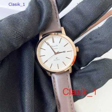 Original 100%!! Jam Alexandre Christie Wanita AC 1007 AC1007 KULIT Brown Rose Garansi Resmi 1 Tahun