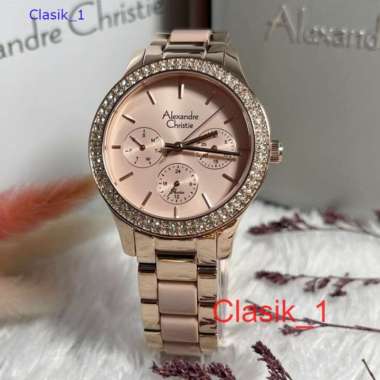 Original 100%!! Alexandre Christie Wanita AC 2914 / AC2914 Rosegold Peach Garansi Resmi 1 tahun