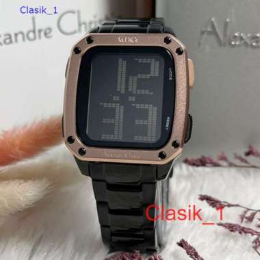 Original 100%!! Alexandre Christie Wanita AC 9353 AC9353 Rosegold Black garansi Resmi 1 Tahun