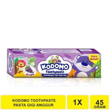 KODOMO PASTA GIGI GEL GRATIS MAINAN ANAK ANGGUR