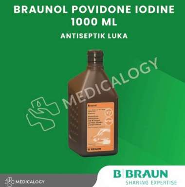 Braunol Povidone Iodine 1000 ml | Antiseptik Luka