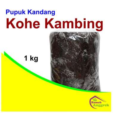 Pupuk Kandang Kohe Kambing 1 kg Organik giling fermentasi halus pertumbuhan tanaman anggrek hias maj