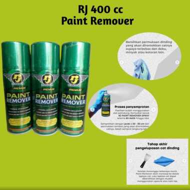 Spray Pembersih Cat RJ 400 CC, Paint REMOVER, Semprotan Penghilang Cat