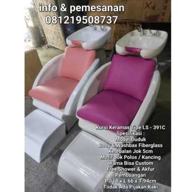washbak kursi keramas salon duduk body putih,tempat cuci rambut,kursi keramas fiber,termurah siap ki