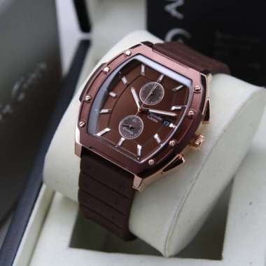 JAM PRIA ALEXANDRE CHRISTIE AC 6628 ROSEGOLD BROWN TALI KARET ORIGINAL