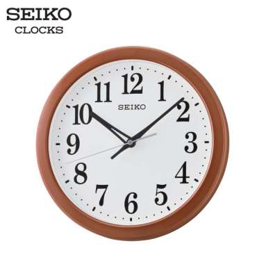 Jam Dinding SEIKO Original Quite Sweep 28 cm QHA-012 Brown