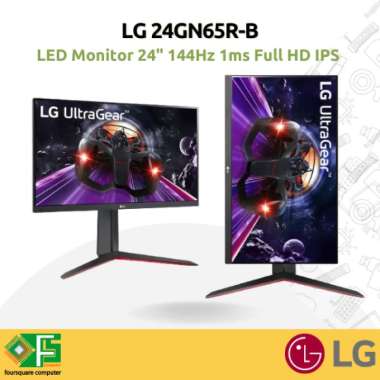 LED Monitor LG 24GN65R-B 24 Inch IPS Full HD 144Hz 1ms