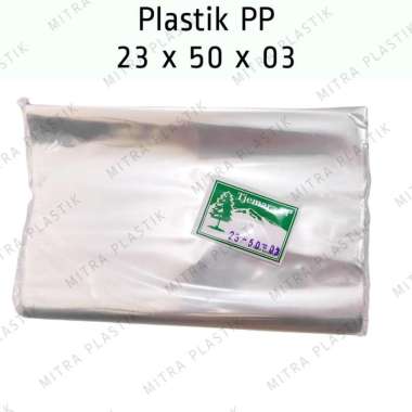 Plastik PP 23x50 Tebal 03 Kantong Plastik Packing Snack Keripik Tebal Transparan Murah