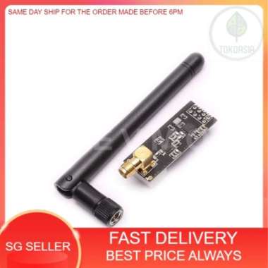 (Ready Stock) Wireless RF Transceiver 2.4 G 1100 M NRF24L01 PA LNA Module VEC Antistatic Foam for Ar