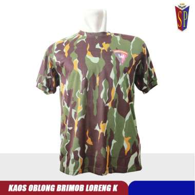 Kaos Brimob Logo Loreng - Kaos Dalam Brimob Logo Loreng