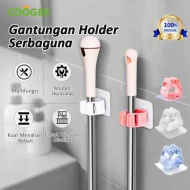 Cooger Holder Gantungan Pengait Klip Penjepit - Putih / Biru Biru