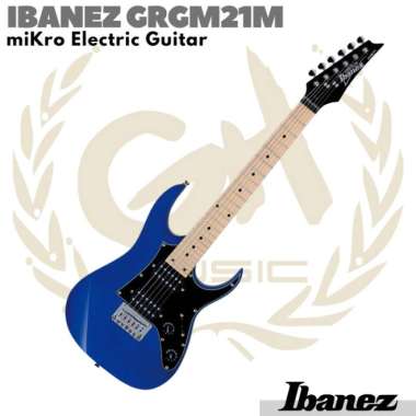 IBANEZ GRGM21M miKro Electric Guitar | Gitar Listrik Elektrik Mini 3/4 JEWEL BLUE