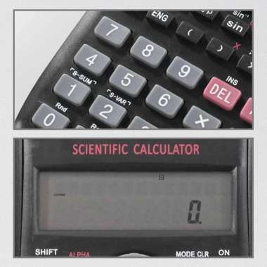 DEXIN Kalkulator Elektronik Scientific Calculator KK-82MS-B Kalkulator Scientific Fisika Jualan Leng