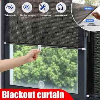 RUYIT Tirai Penahan Sinar Matahari Roller Blind Curtain 50x125cm RY50 Gordeng Panjang Gorden Tirai P