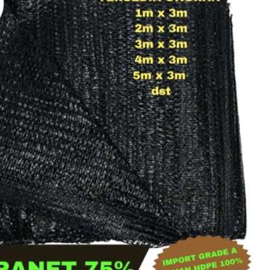 Jaring Paranet 75% Shading Net Anti UV Bahan HDPE Grade A 1m x 3m