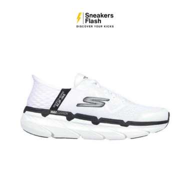 Sepatu Lari Pria SKECHERS GO RUN MAX CUSH PREMIER WHITE - 220313WBK 45