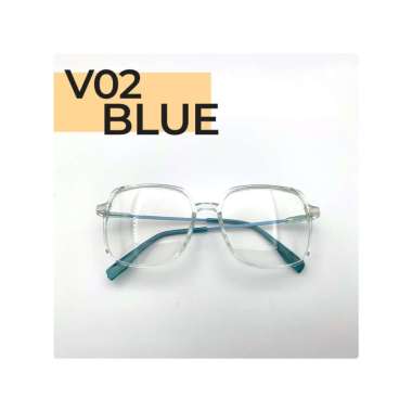 Goto Vogue Kacamata Fashion Photocromic Anti Silau Uv Pria Wanita VG02 BLUE