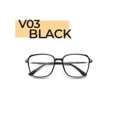 Goto Vogue Kacamata Fashion Photocromic Anti Silau Uv Pria Wanita VG03 BLACK