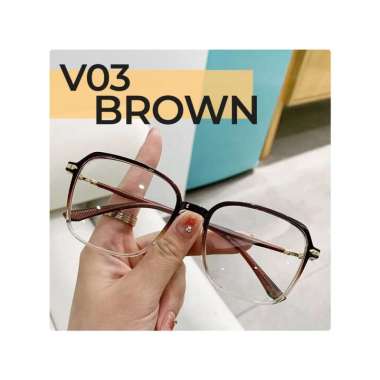 Goto Vogue Kacamata Fashion Photocromic Anti Silau Uv Pria Wanita VG03 BROWN