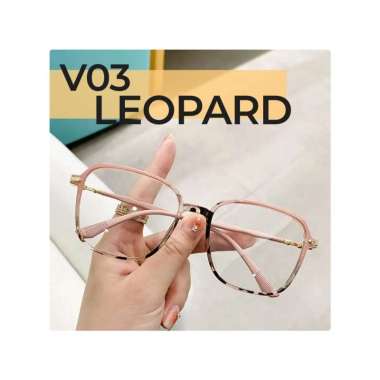 Goto Vogue Kacamata Fashion Photocromic Anti Silau Uv Pria Wanita VG03 LEOPARD