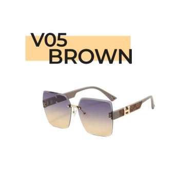 Goto Vogue Kacamata Fashion Photocromic Anti Silau Uv Pria Wanita VG05 BROWN