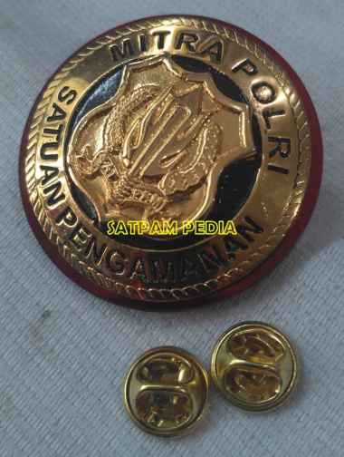 Pin Satpam Mitra Polri - Wing Satpam Mitra Polri - Bros Satpam