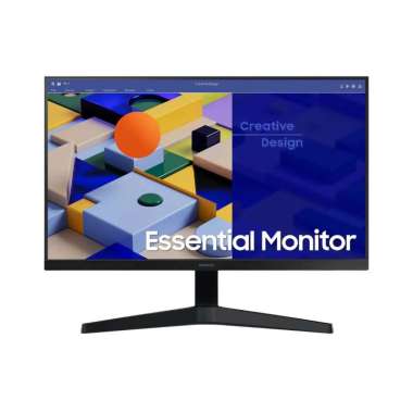 Monitor Samsung LS24C310EAEXXD Monitor 24-Inch 75Hz FHD IPS Bezel-less, Packing Kayu