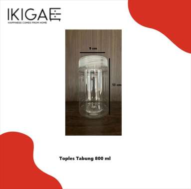 TOPLES TABUNG SILINDER PLASTIK 800 ML