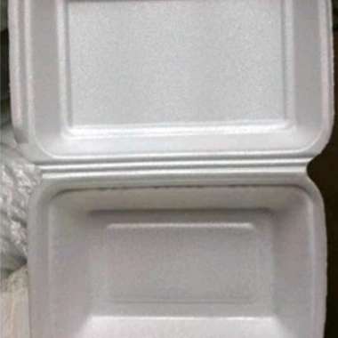 Kotak Makan Gabus TF2 Polos per 100pcs Sterofoam Bubur