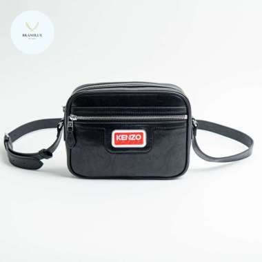 Kenzo 80 Large Shoulder Bag Black - 100% Authentic