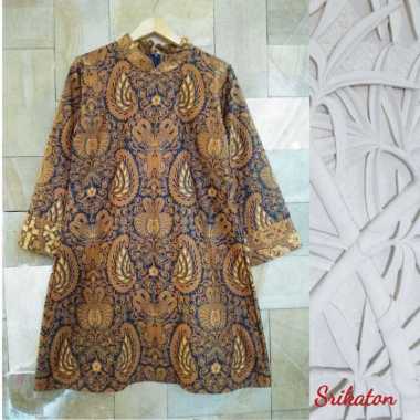 Couple Baju Batik Sogan Srikaton XL Kemeja