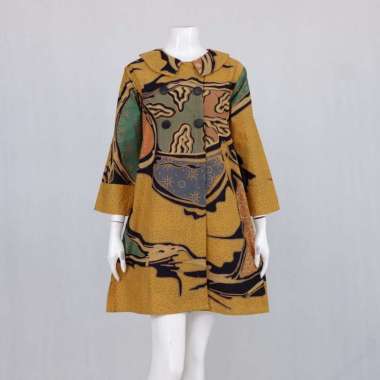 LANGITJUA BAJU KERJA BATIK MODERN BUSUI FRIENDLY | TUNIK BATIK ABSTRAK 01 JUMBO MODEL DRESS TRENDY 8