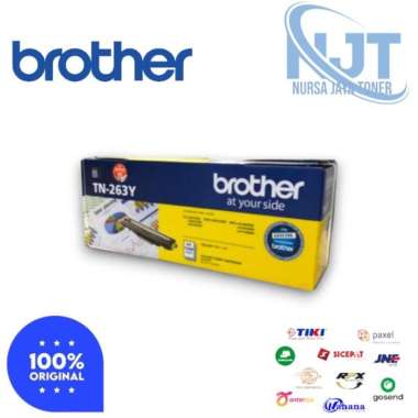 Brother Toner TN 263 B C M Y ORIGINAL ORIGINAL 100% Kuning