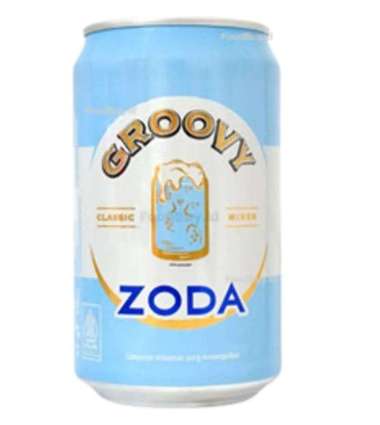 GROOVY ZODA WATER KALENG 330ML X 1, CAMPURAN MINUMAN BERSODA