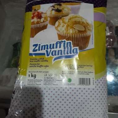 ZEELANDIA ZIMUFFIN VANILA TEPUNG 1KG, PREMIX U/ KUE MUFFIN PRAKTIS