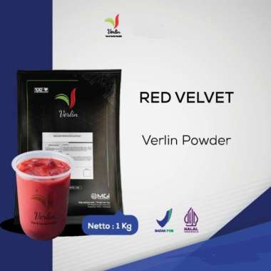 Verlin powder drink redvelvet 1kg verlin bubuk minuman red velvet 1kg