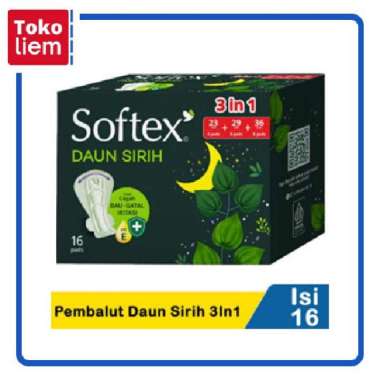 Softex Pembalut Daun Sirih 3In1 16's