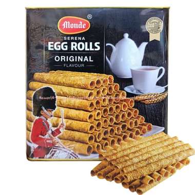 Monde Egg Roll 300gr Kemasan Kaleng Wafer Eggroll Serena Monde Wafers Stick Waffer Stik Lebaran Kale