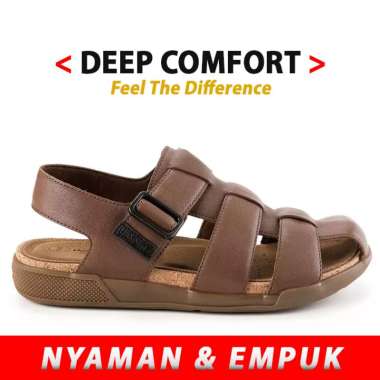 HM44 SANDAL PRIA HUSH PUPPIES ORIGINAL SENDAL SLINGBACK KULIT ASLI ORI COKLAT BROWN