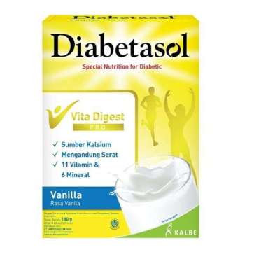 Promo Harga Diabetasol Special Nutrition for Diabetic Vanilla 180 gr - Blibli