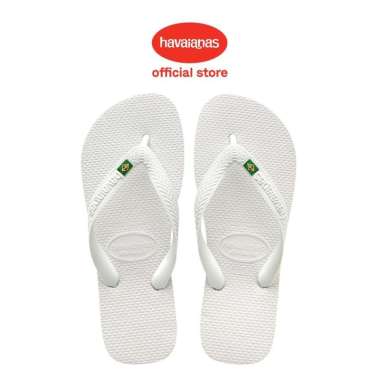 [ONLINE EXCLUSIVE] Havaianas 0001 Brasil - White - Sandal Pria 45-46
