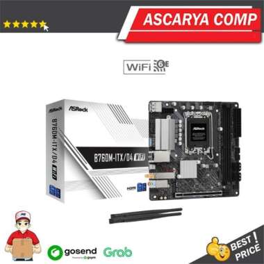 ASROCK B760M-ITX/D4 WiFi (Intel LGA 1700, Gen12, Gen13)